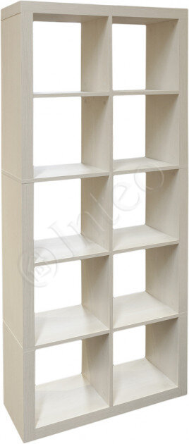 Стелаж для книг 2x5 Inteo 1854x792x290 мм Вудлайн кремовий 3D Рельєфна основа Товщина корпусу 50мм