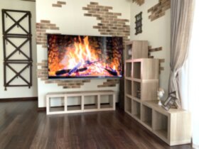 Тумба під телевізор Кубус 1*4, дуб сонома, 1410*390*290мм  